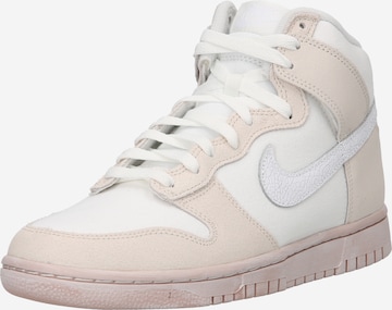 Baskets hautes 'DUNK HI RETRO PRM' Nike Sportswear en blanc : devant