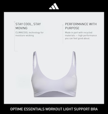 ADIDAS PERFORMANCE Бюстье Спортивный бюстгальтер 'OPT ESS' в Лиловый