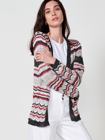 Cardigan KOROSHI en mélange de couleurs