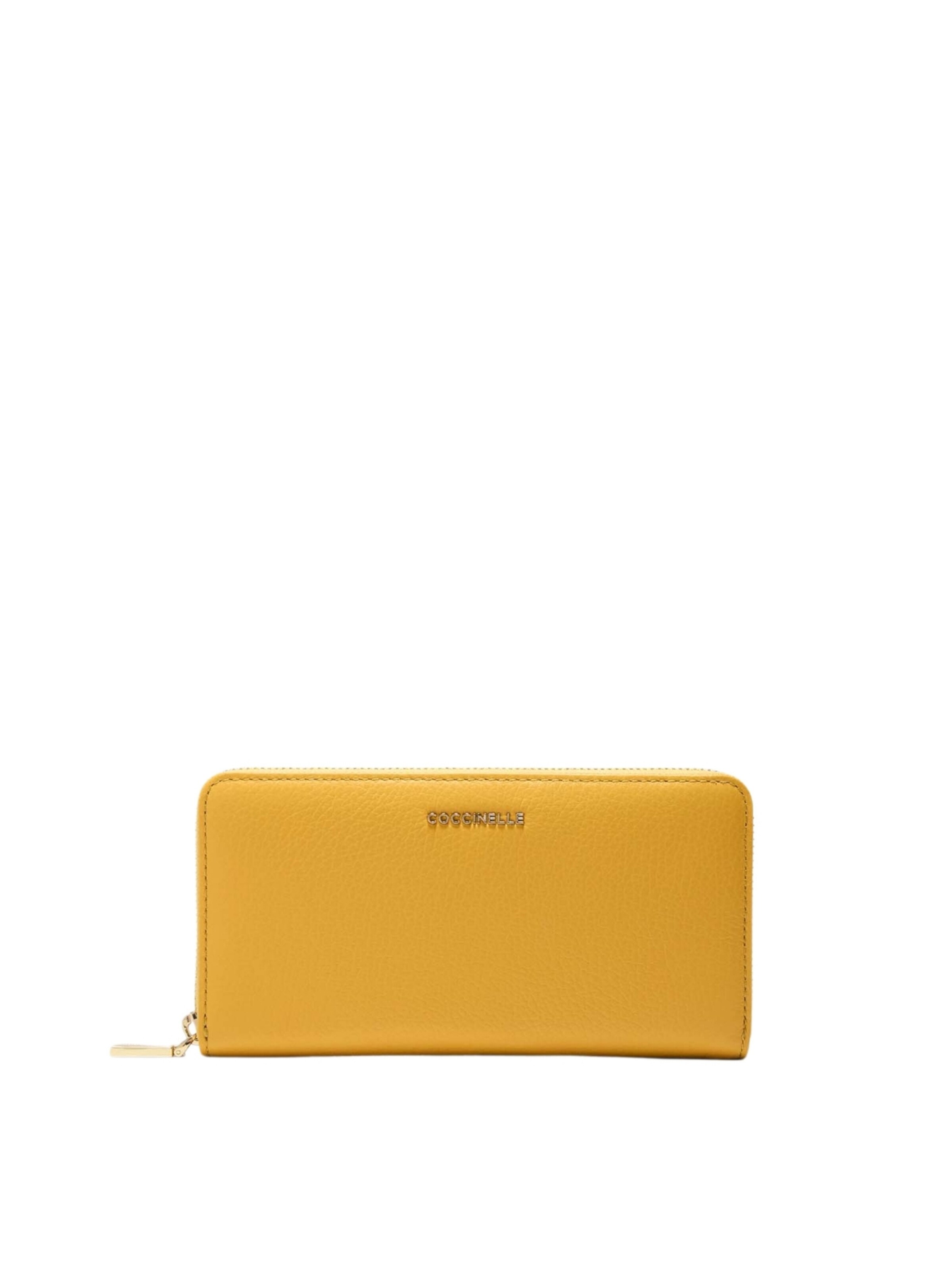 Coccinelle Wallet 'COCCINELLE METALLIC' in Yellow: front