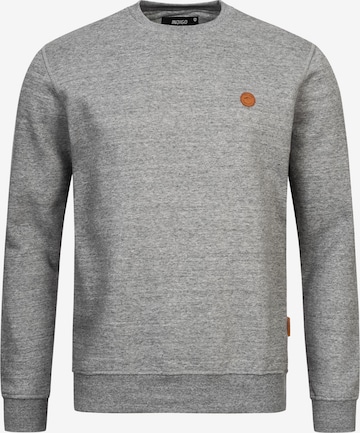 INDICODE JEANS Sweater 'Luk' in Grey: front