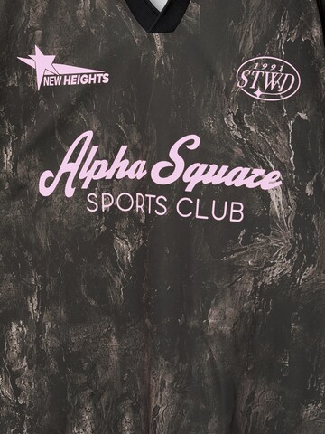 Pull&Bear Shirt 'STWD ALPHA SQUARE SPORTS' in Brown