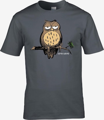 T-Shirt 'Bad Nature Owl T-Shirt' Bad Nature en gris : devant