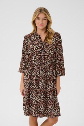 Robe-chemise Cream en marron : devant