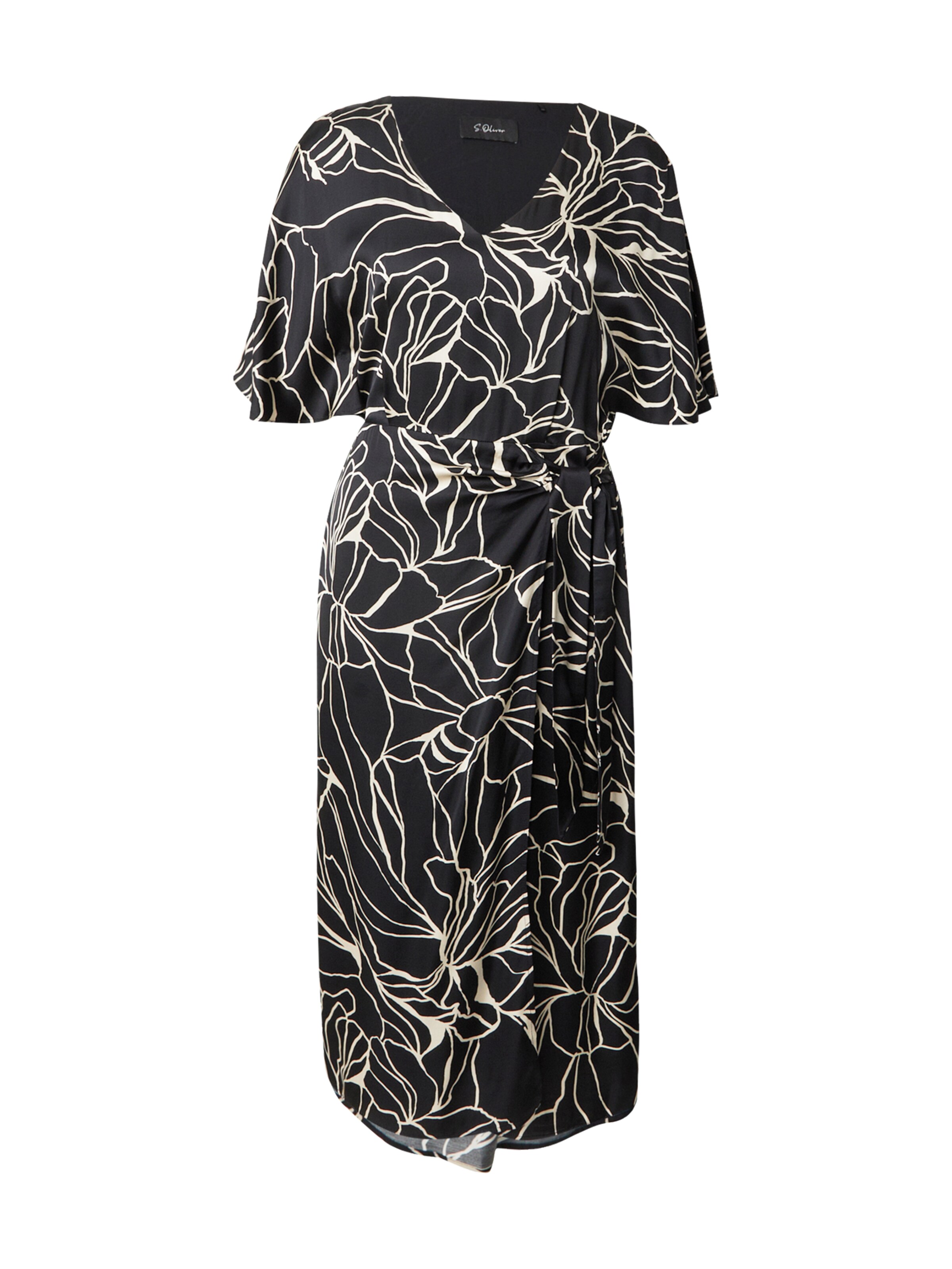 s.Oliver BLACK LABEL Φόρεμα σε μαύρο: μπροστά