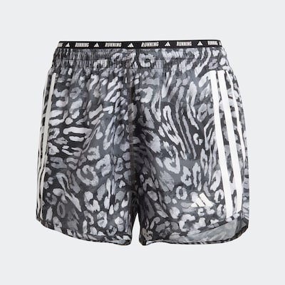 ADIDAS PERFORMANCE Pantalon de sport 'Own the Run' en gris / gris foncé / blanc, Vue avec produit