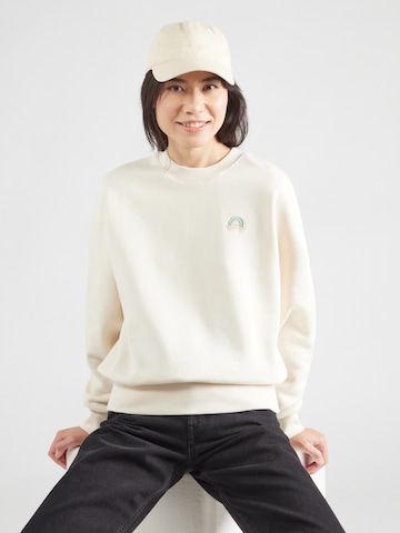 Iriedaily - Sudadera 'Skate Heart' en blanco: frente
