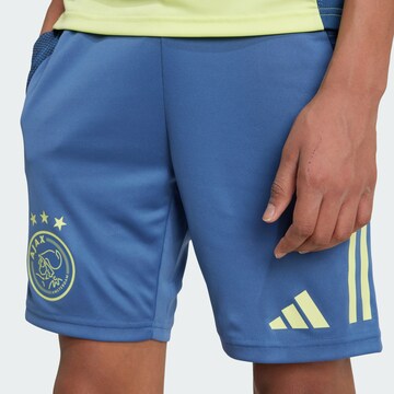 ADIDAS PERFORMANCE Regular Sportshorts 'Ajax Amsterdam Tiro 24' in Blau: Vorderseite