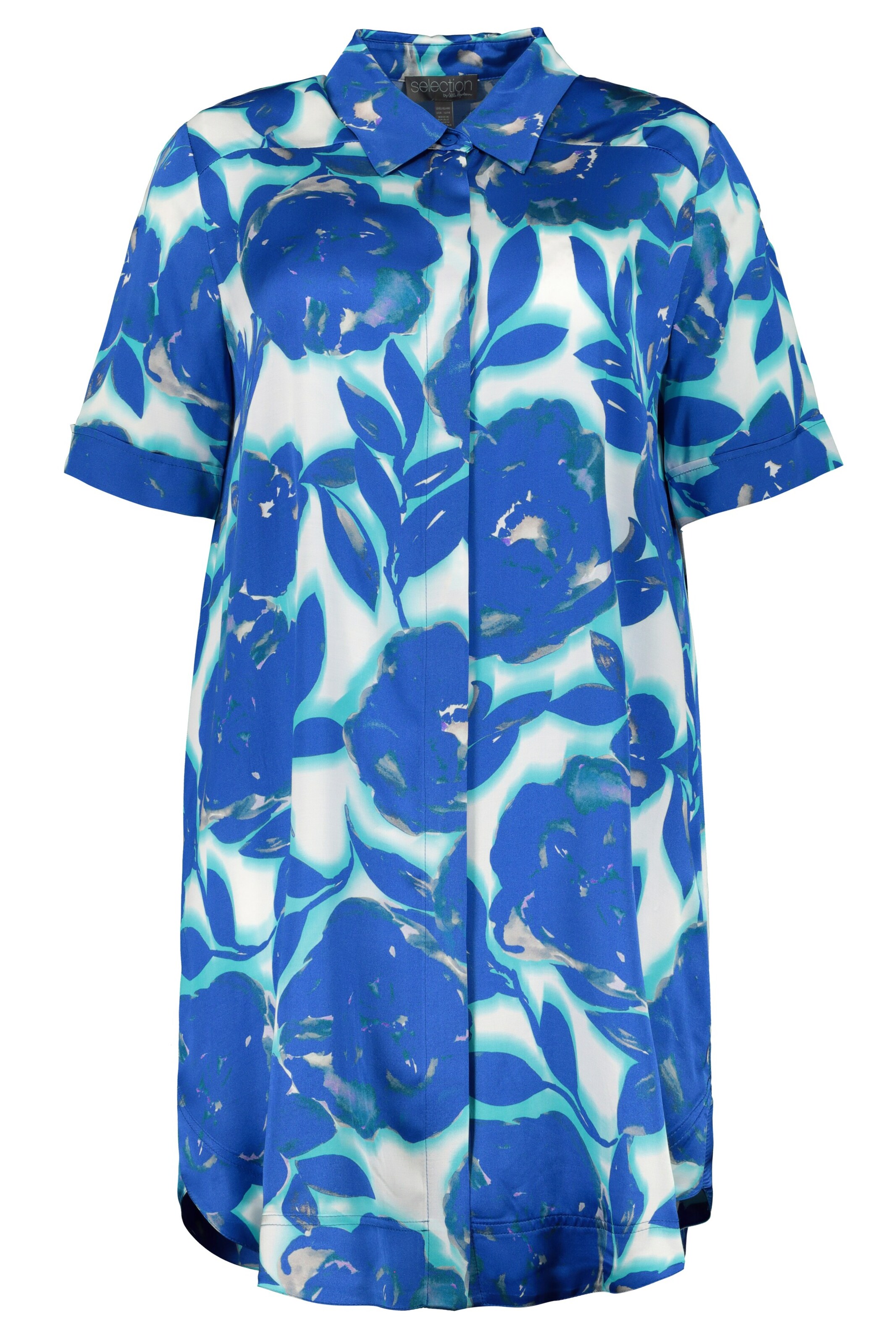 Frauen Große Größen Ulla Popken Longbluse in Blau - UW34053 Frauen Große Größen Ulla Popken Longbluse in Blau - UW34053