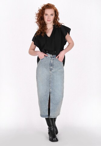 Chemisier 'Vintage' DreiMaster Vintage en noir
