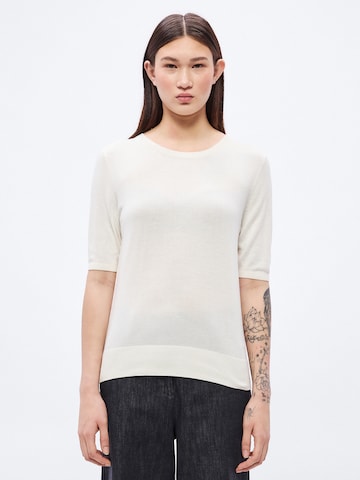 BOSS Sweater 'C_Fiaffu' in White: front