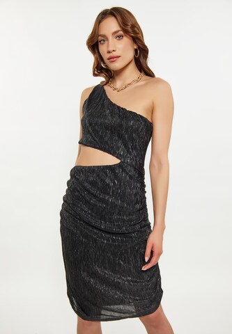 Robe de cocktail faina en noir : devant