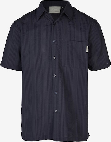 Cleptomanicx Regular fit Button Up Shirt 'Tourist' in Blue: front