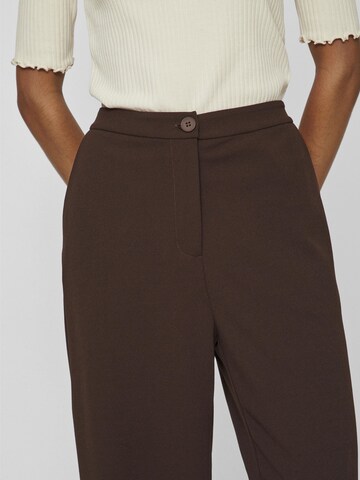 VILA Wide leg Broek in Bruin