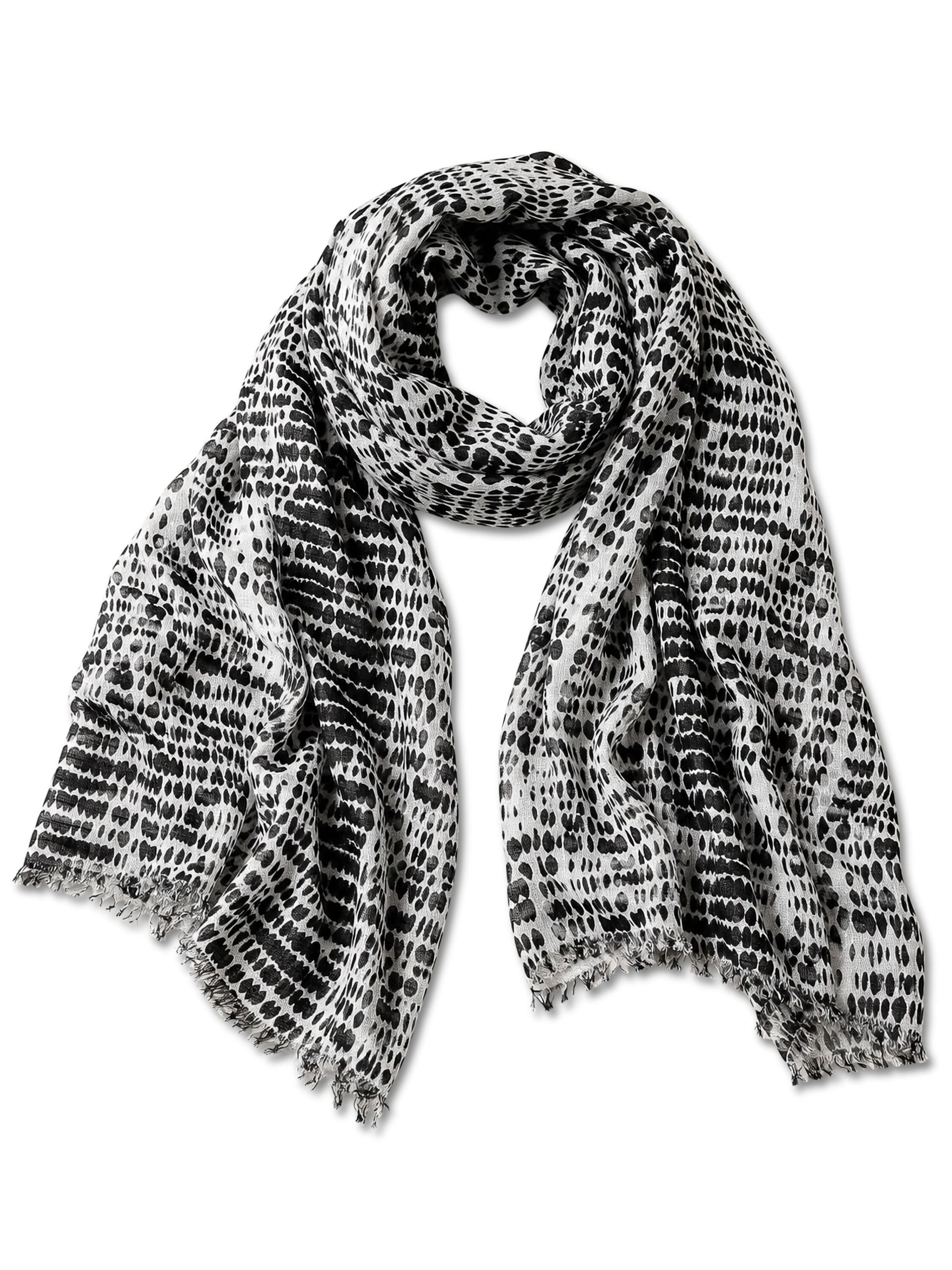 COLLEZIONE ALESSANDRO Scarf 'Vasca' in Black: front