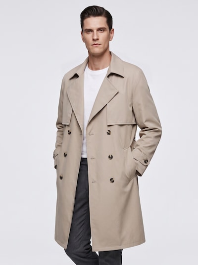 ALLTHEMEN Between-Seasons Coat 'Würde' in S in Dark beige, Item view