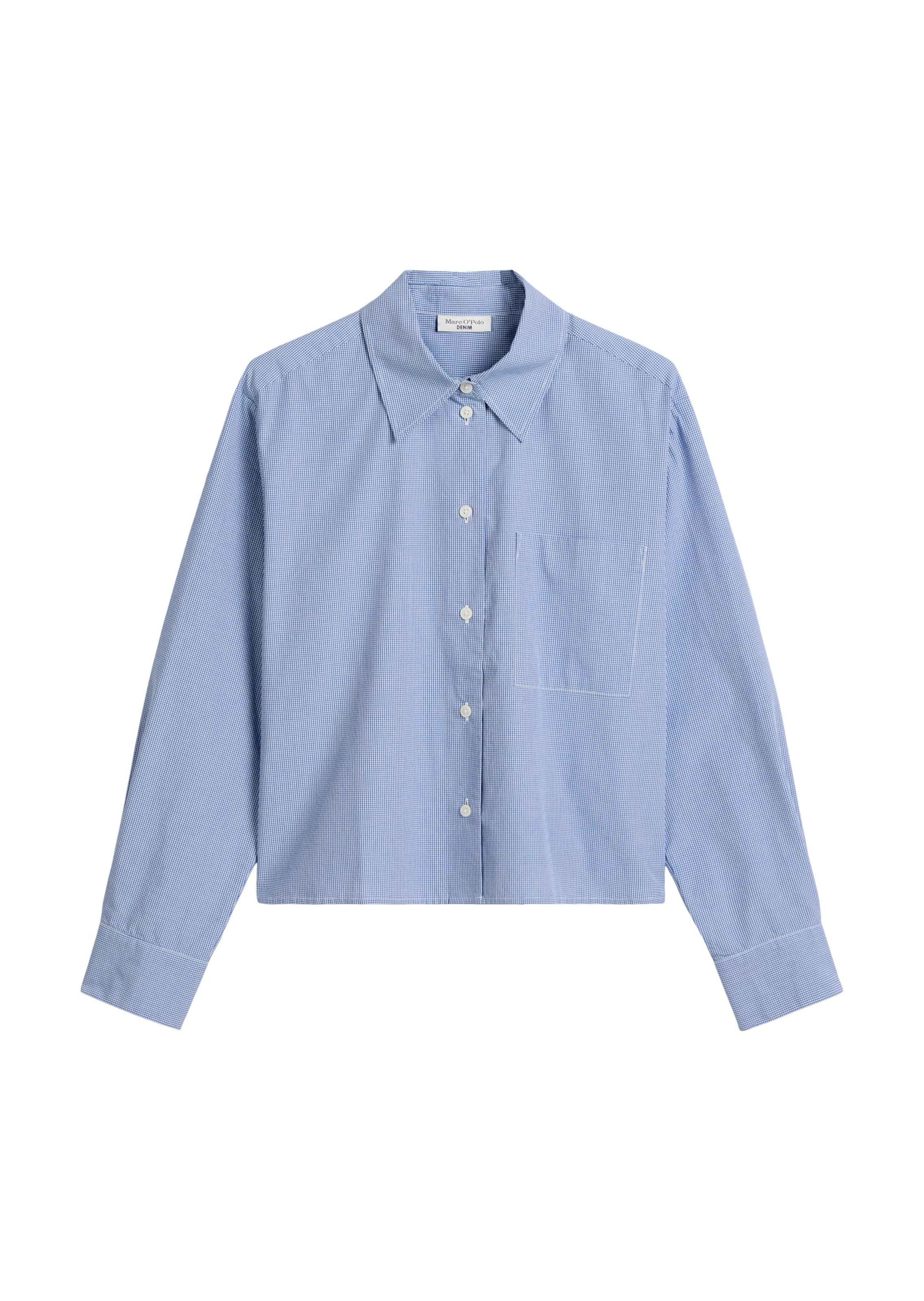 Marc O'Polo DENIM Bluse in Blau: Vorderseite