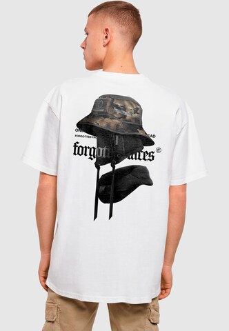 Maglietta 'Ghost' di Forgotten Faces in bianco: frontale