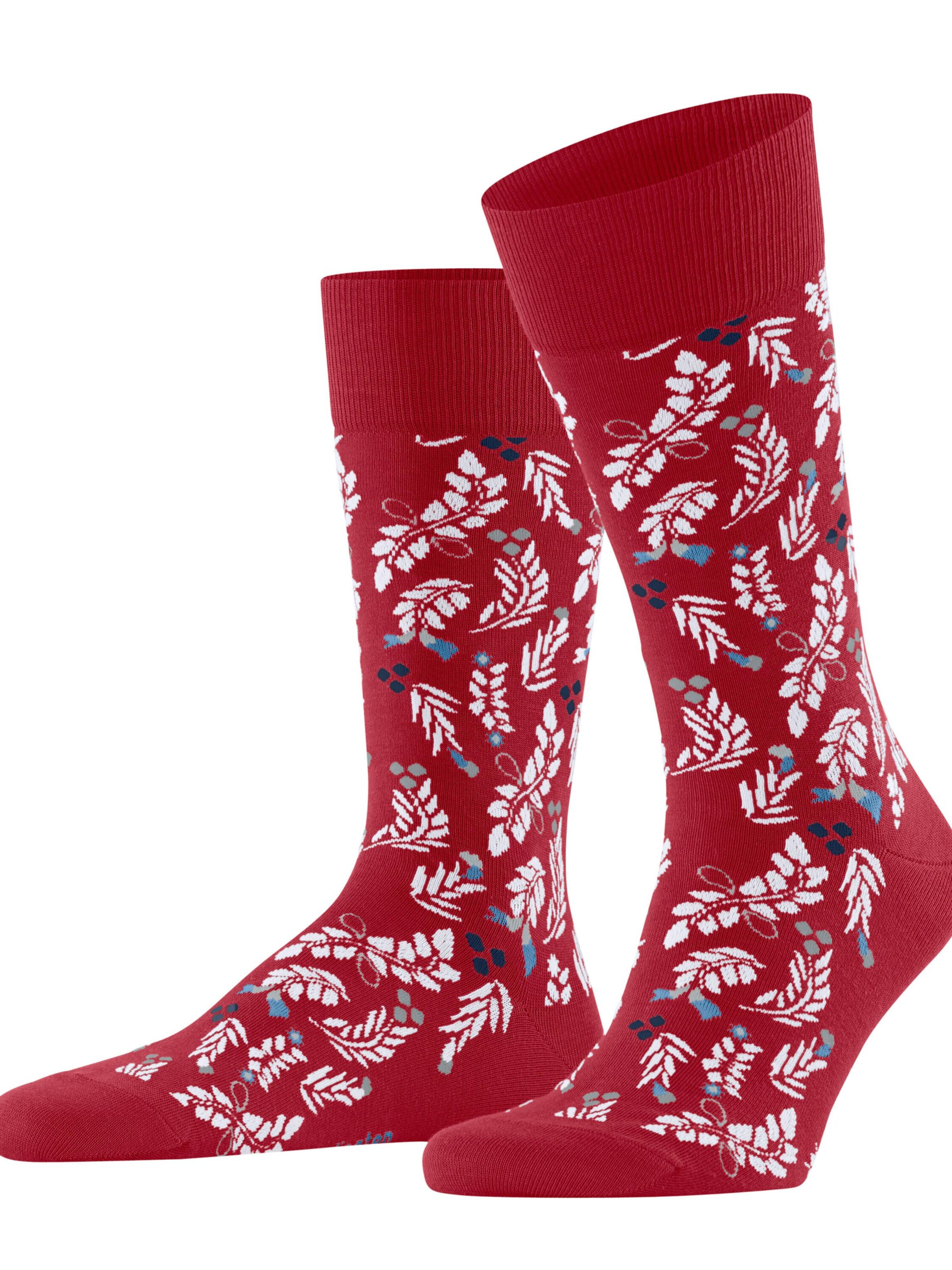 BURLINGTON Socken 'Bloomingday'‌‌‌‌‌‌‌ in Rot: Vorderseite