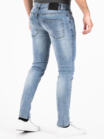 Peak Time Slimfit Jeans ' München ' i blå