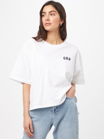 GAP Shirt in Wit: voorkant