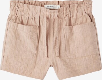 Lil ' Atelier Kids Pants 'Solaima' in Brown: front