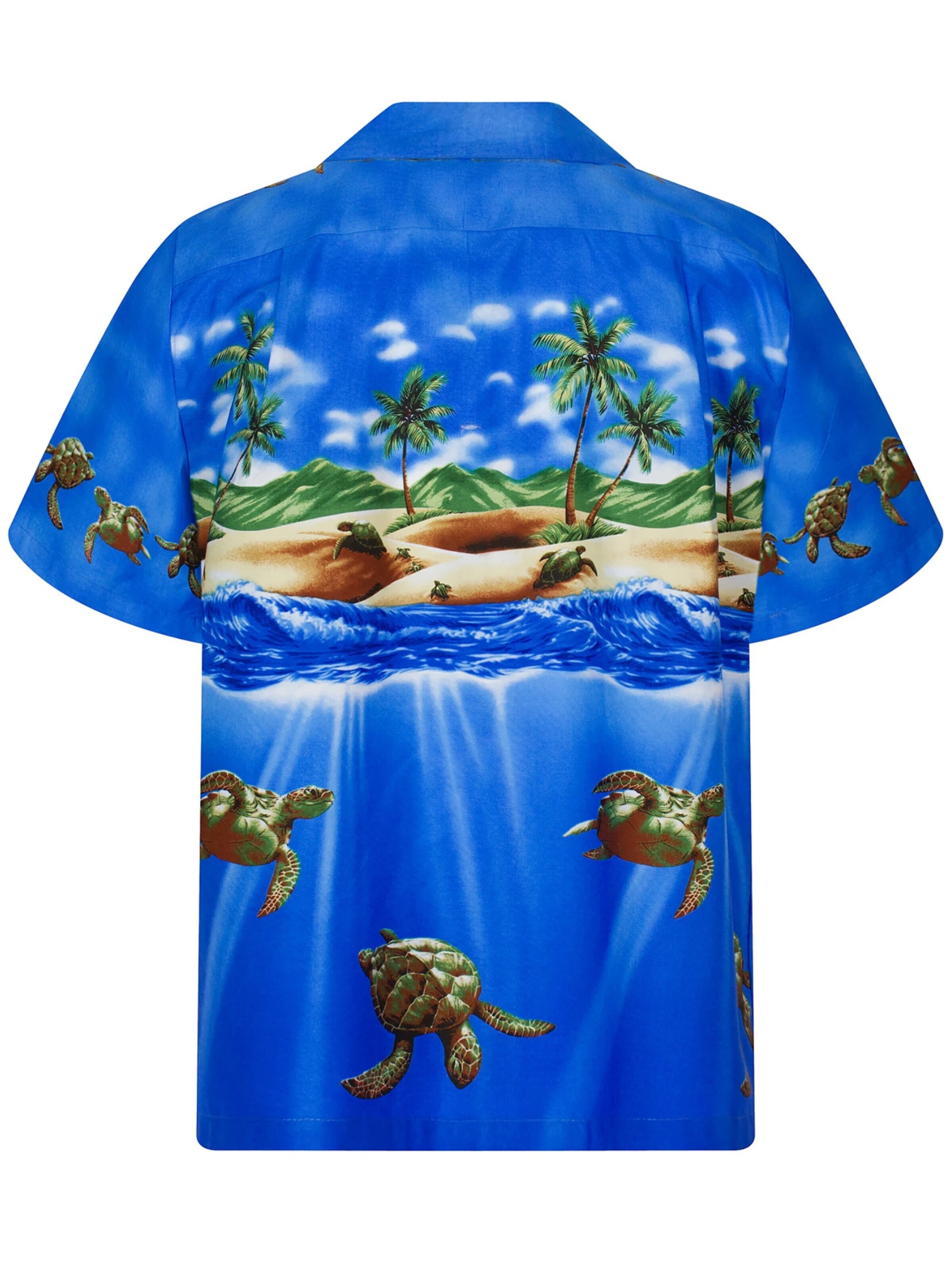 KY's Regular fit Overhemd 'Turtle OLD' in Blauw