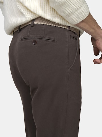 Regular Pantalon chino 'Bonn 2-3615' MEYER en marron