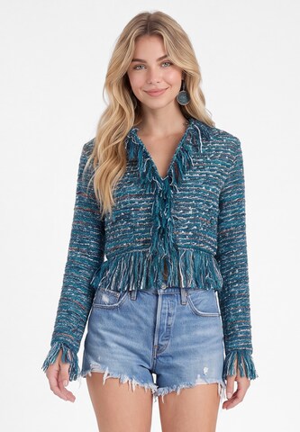 Veste mi-saison IZIA en bleu : devant