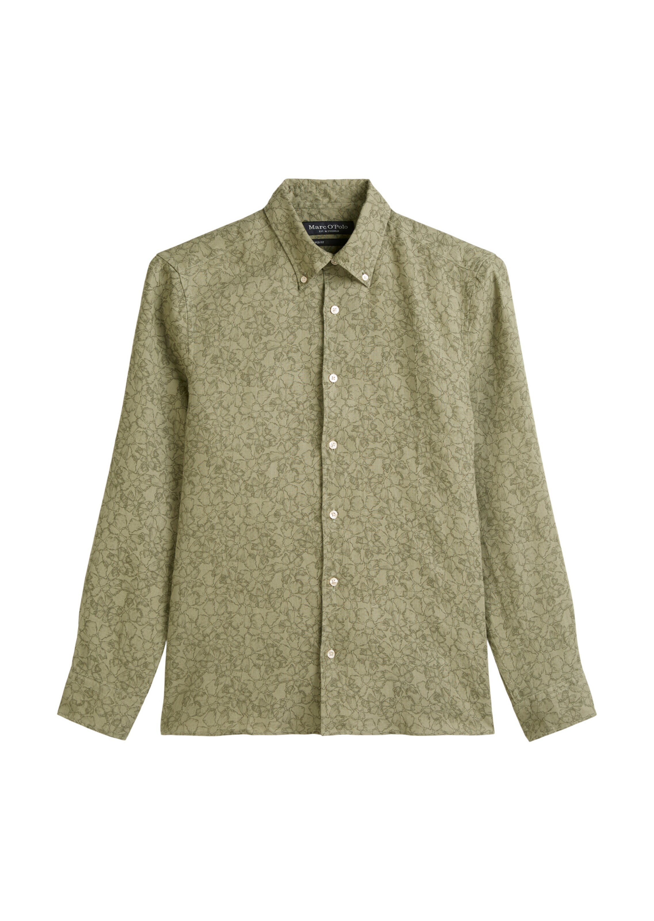 Marc O'Polo Regular fit Button Up Shirt in Green: front