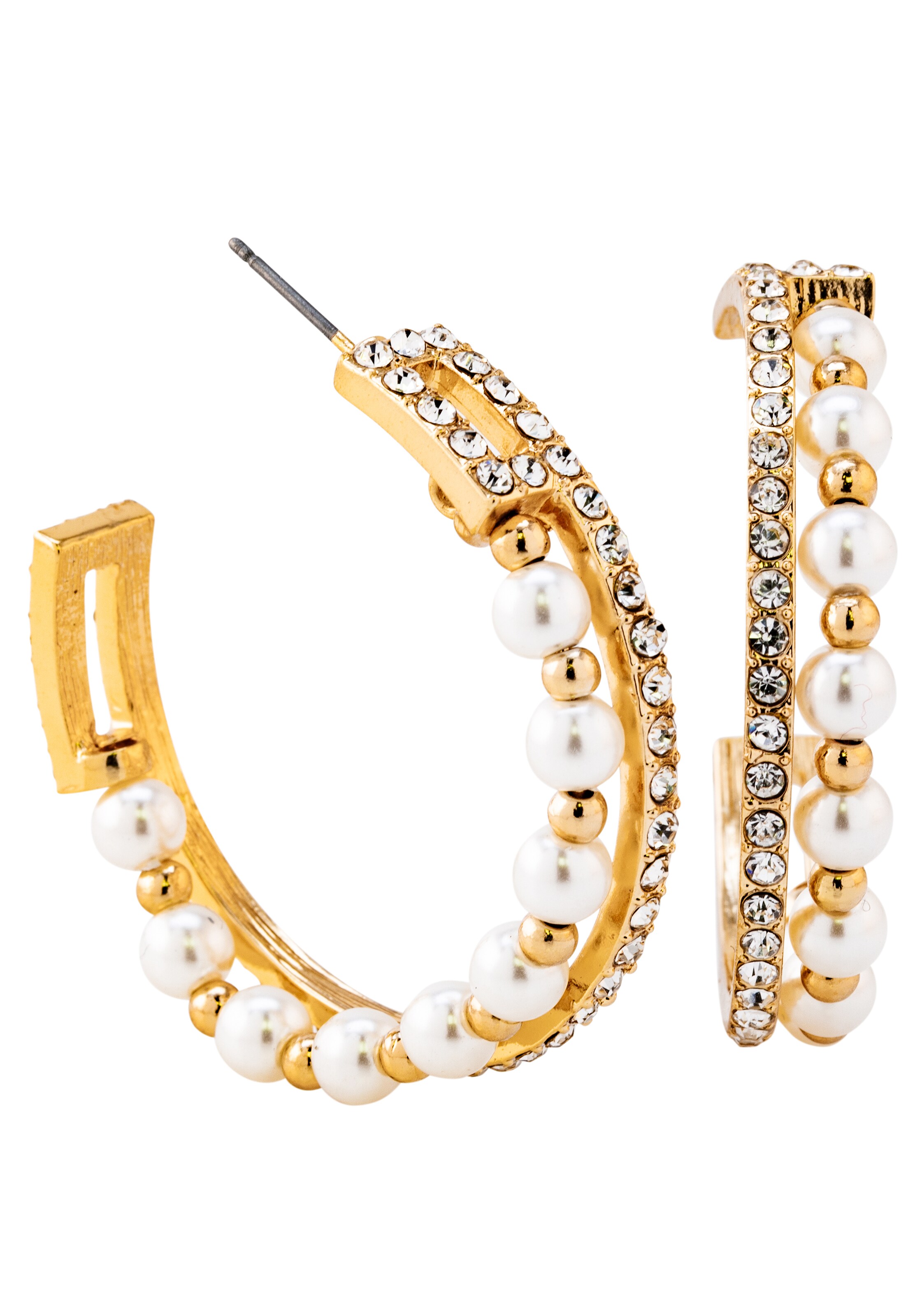 Boucles d'oreilles J. Jayz en or : devant