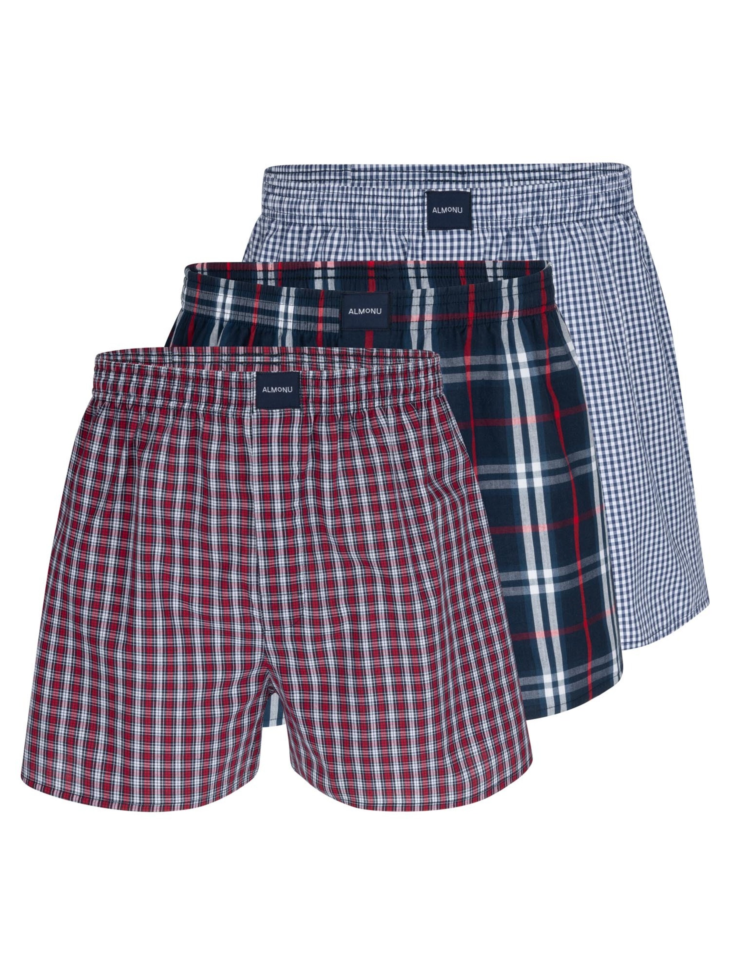 Almonu Boxer shorts 'Web' in Red: front