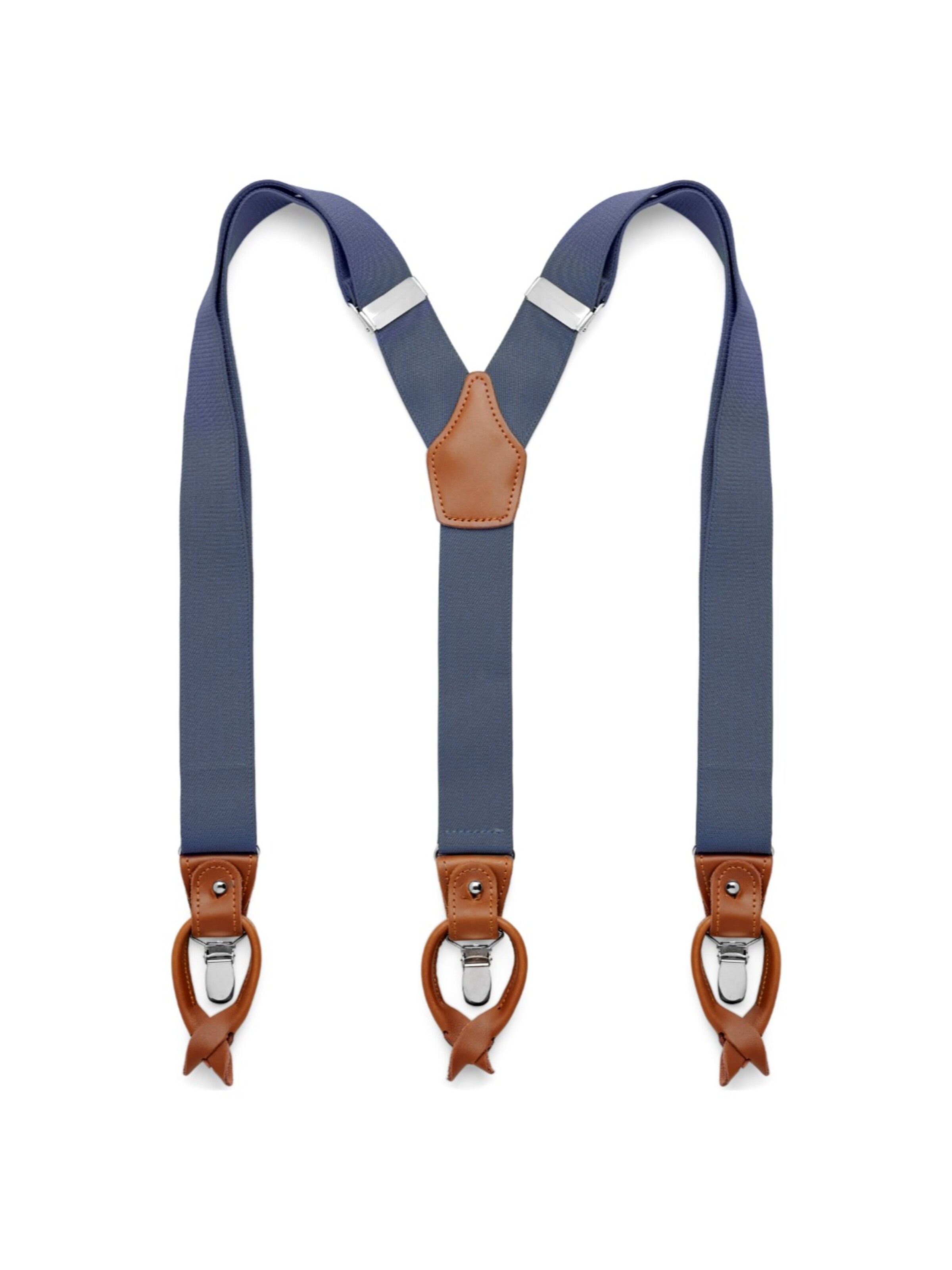 Trendhim Suspenders 'Vexel' in Blue: front
