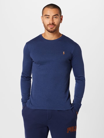 Coupe regular T-Shirt Polo Ralph Lauren en bleu : devant