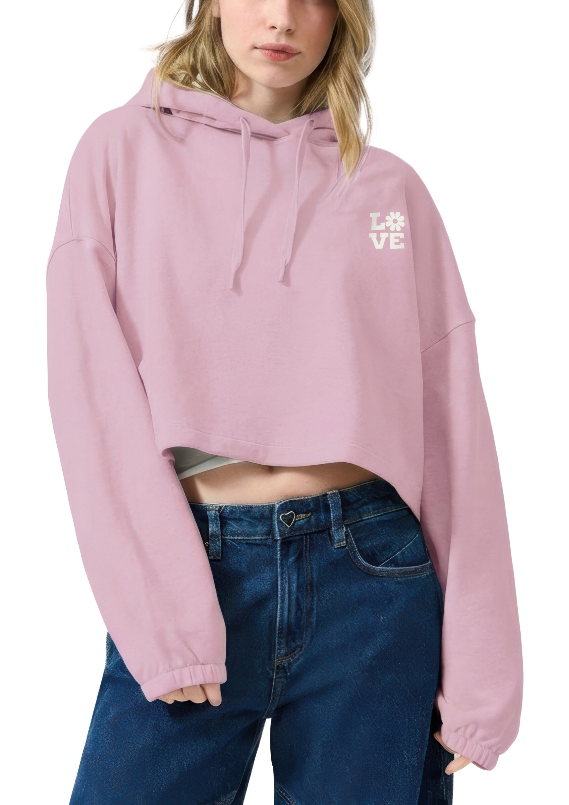 Sweat-shirt QS en rose