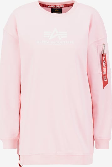 ALPHA INDUSTRIES Sweatshirt in rosa / rot / weiß, Produktansicht