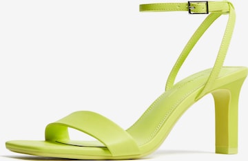 Bershka Strap sandal in Green: front