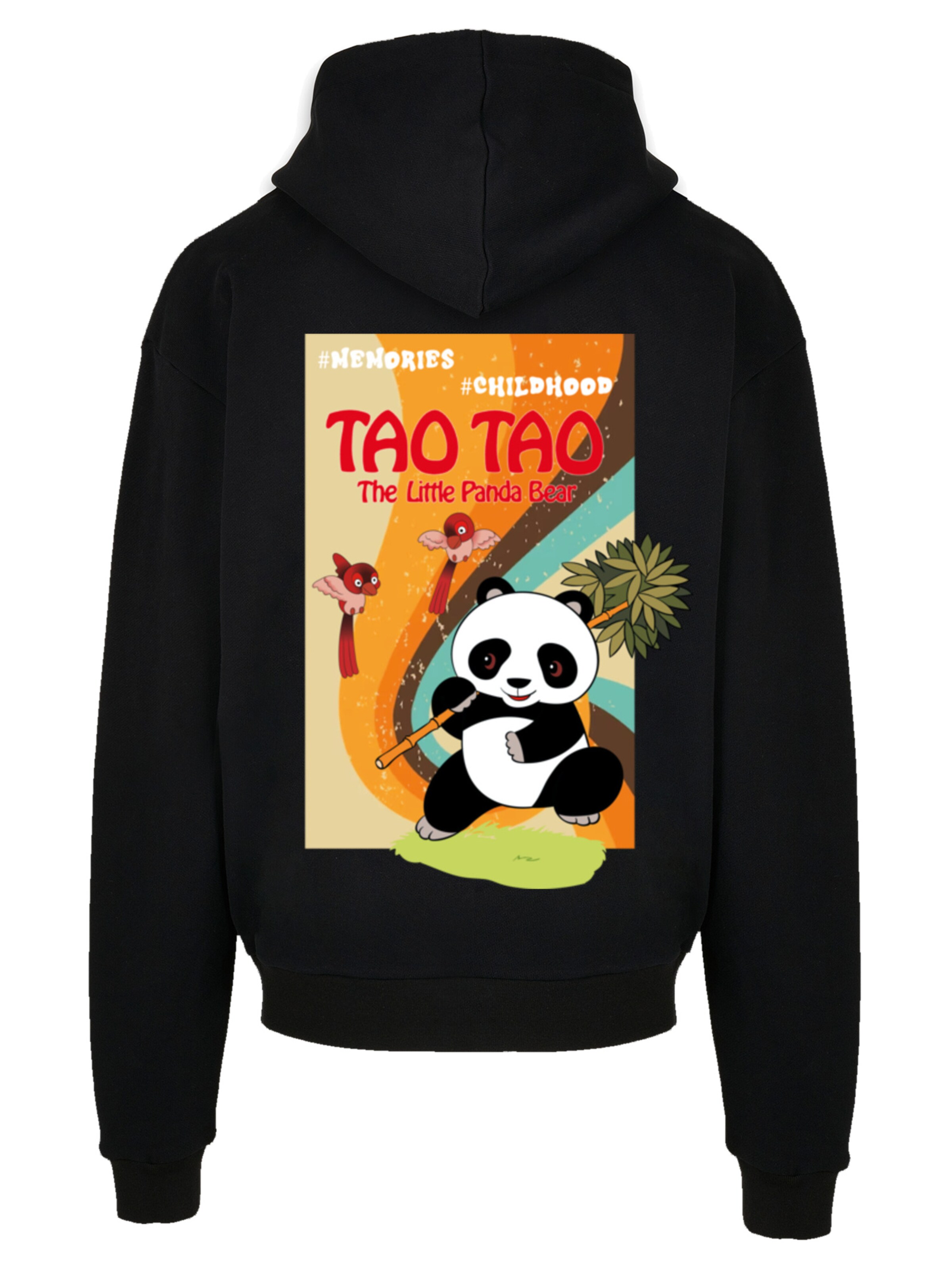 F4NT4STIC Sweatshirt 'Tao Tao Heroes of Childhood' in Zwart