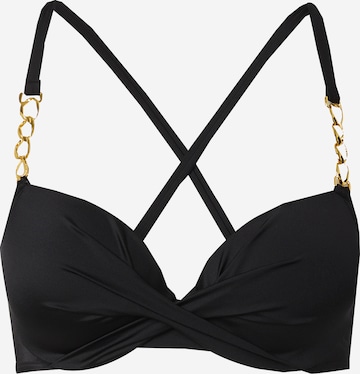 juoda Dorina Biustjė Bikinio viršutinė dalis: priekis