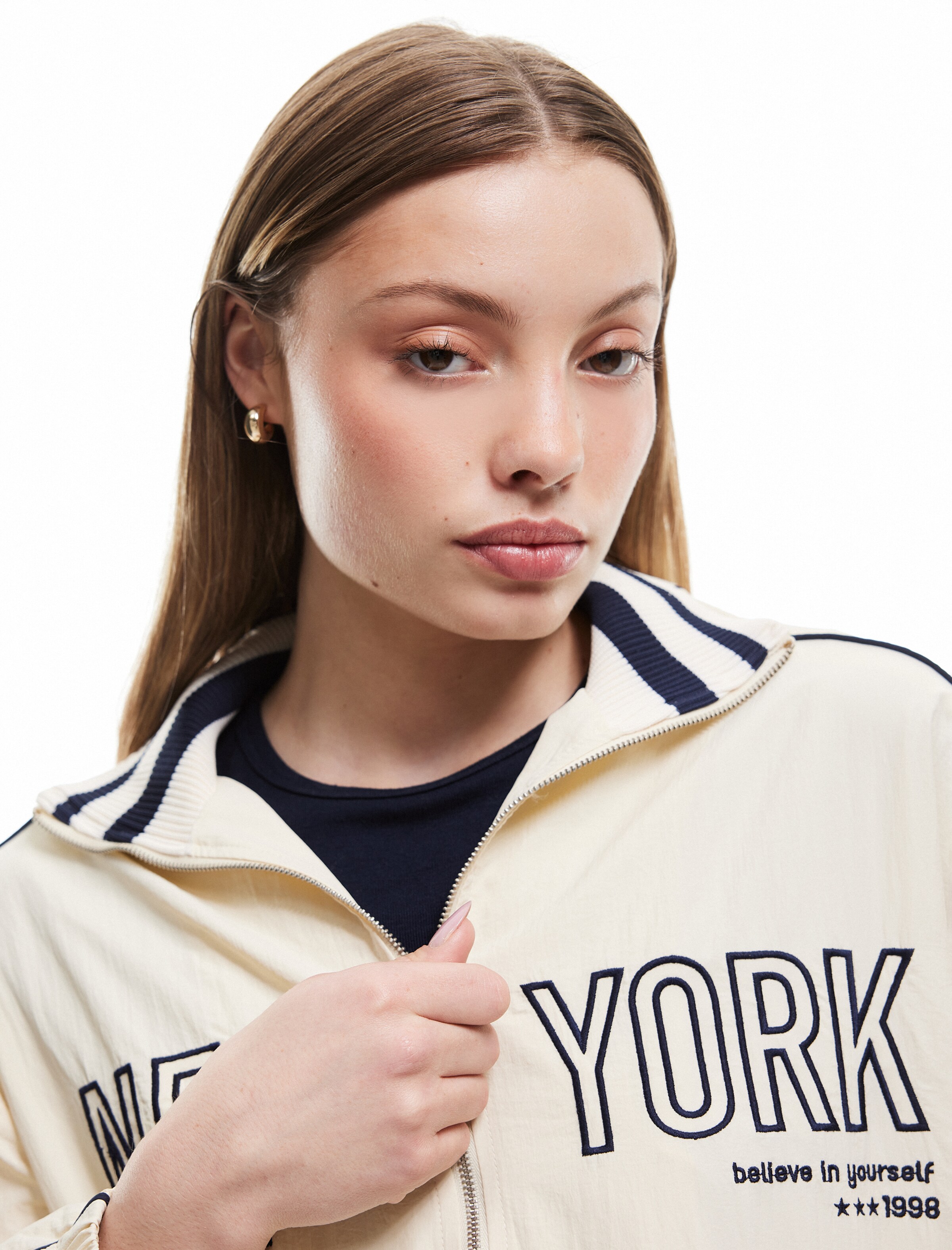 Koton Between-Season Jacket in White