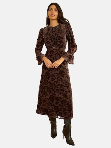 Abito da cocktail di love & roses in marrone: frontale