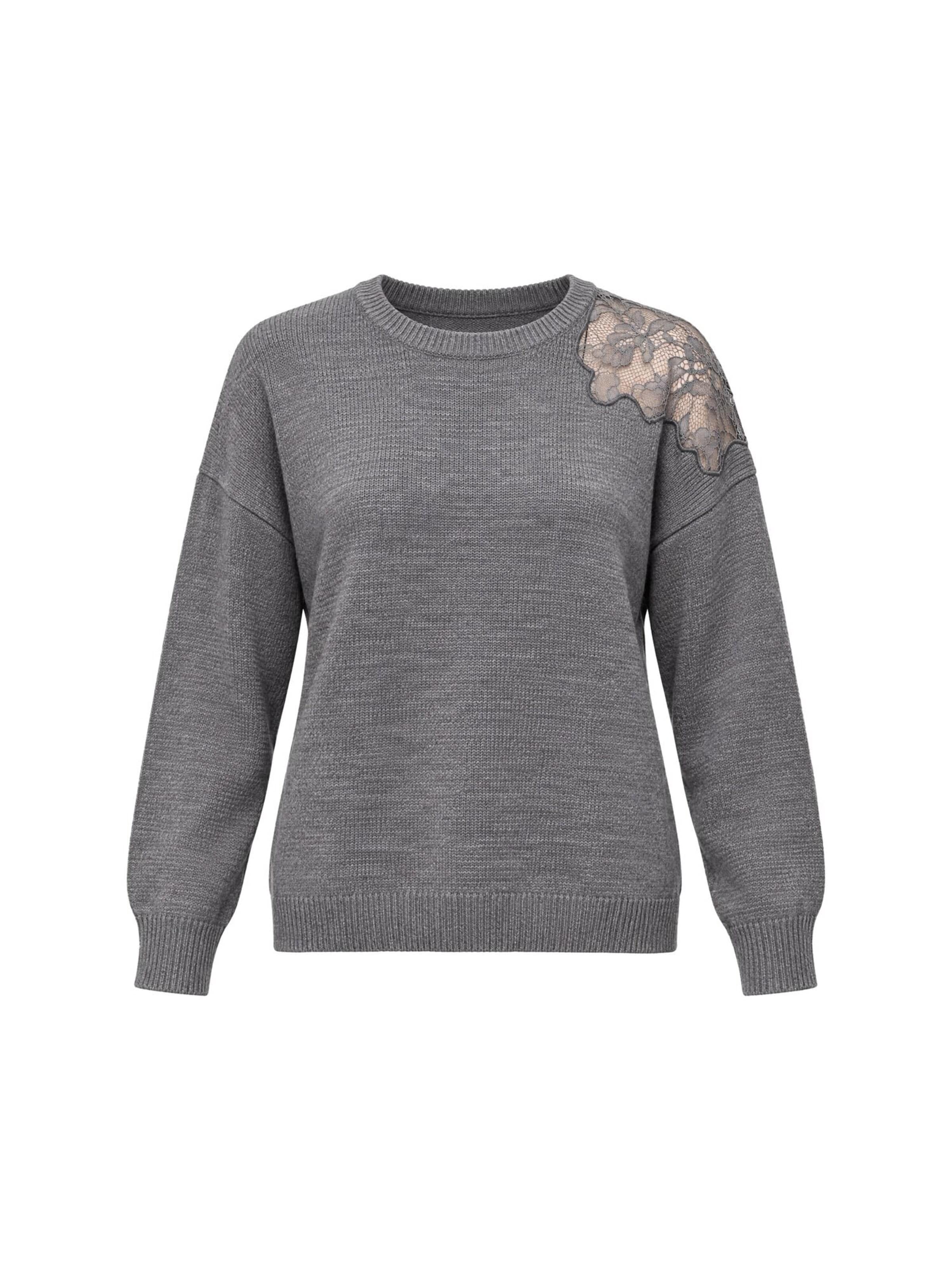 RYVAN Svetr 'Pullover' – šedá: přední strana