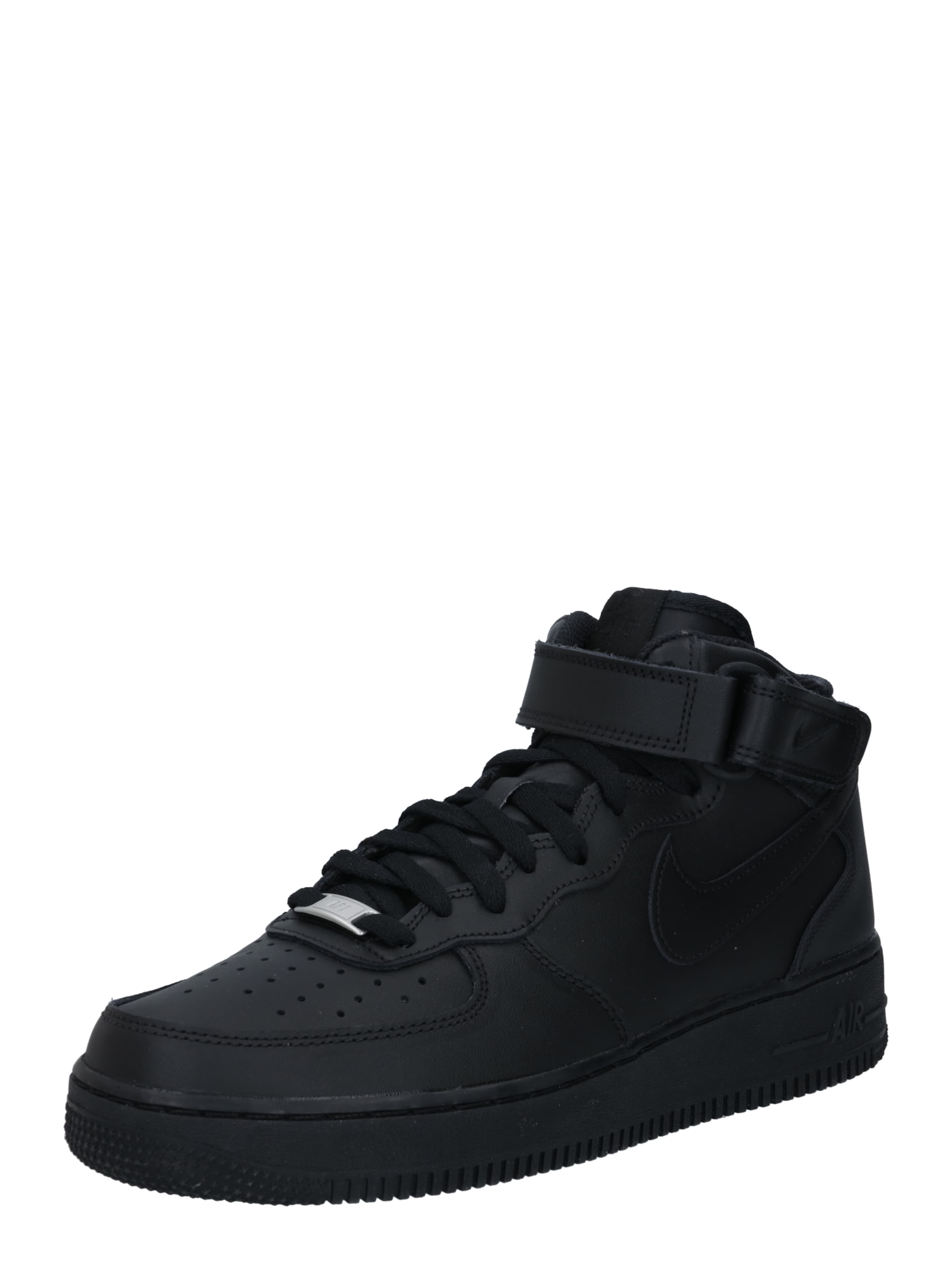 Sneaker înalt 'Air Force 1 Mid 07' de la Nike Sportswear pe negru: față