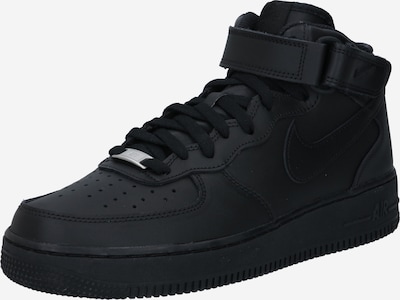 Nike Sportswear Korkeavartiset tennarit 'Air Force 1 Mid 07' värissä musta, Tuotenäkymä