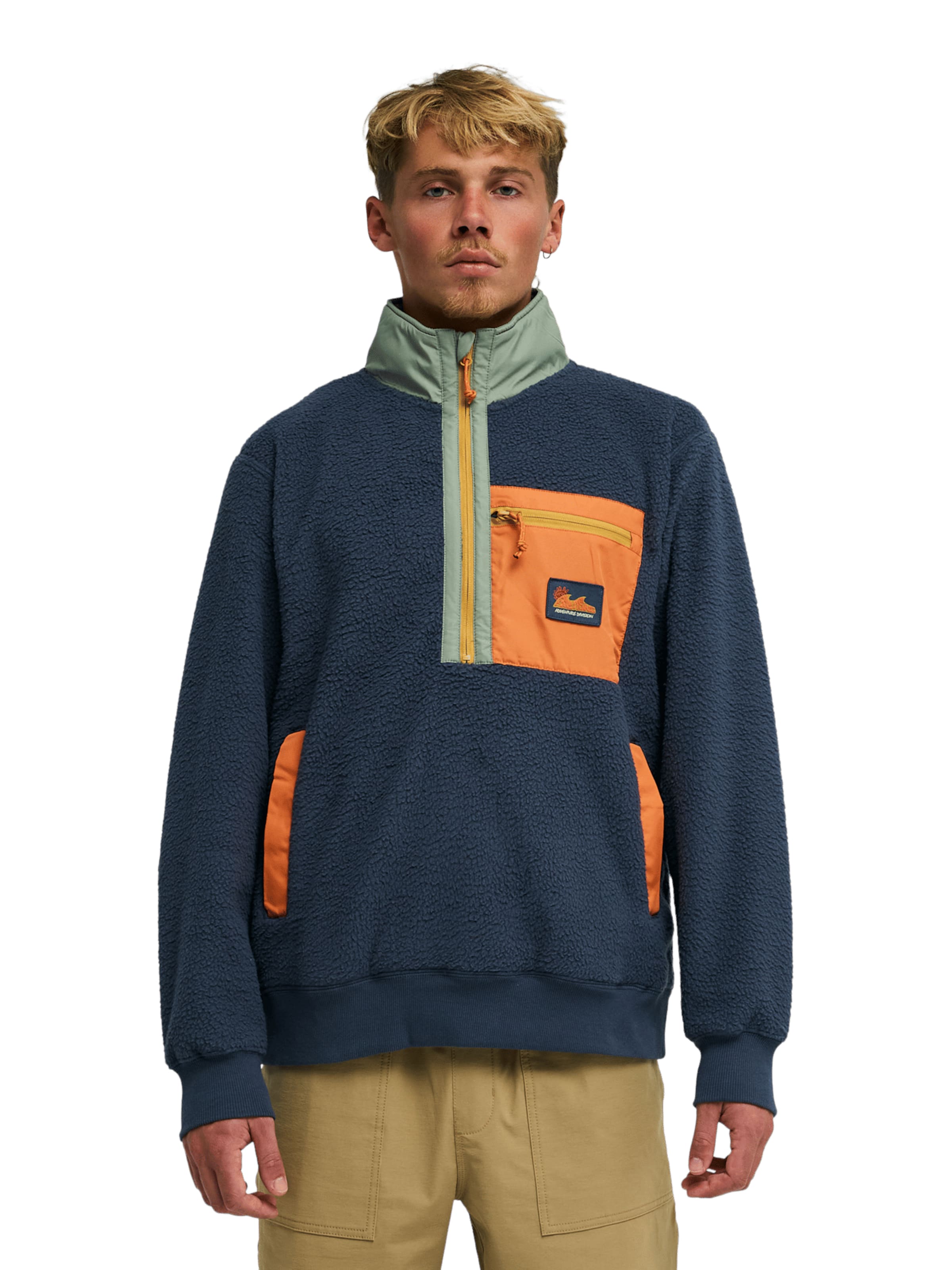 BILLABONG Αθλητικό πουλόβερ σε μπλε: μπροστά