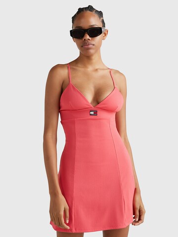 Tommy Jeans Dress 'Badge' in Pink: front