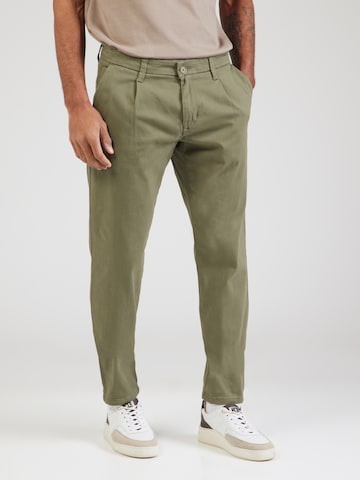 Slimfit Pantaloni con pieghe 'ONSCAM' di Only & Sons in verde: frontale