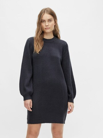 OBJECT Knitted dress in Black: front