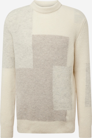 River Island Sweater in Beige: front