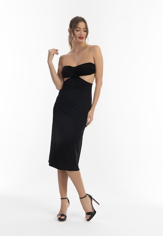 Rochie de la faina pe negru